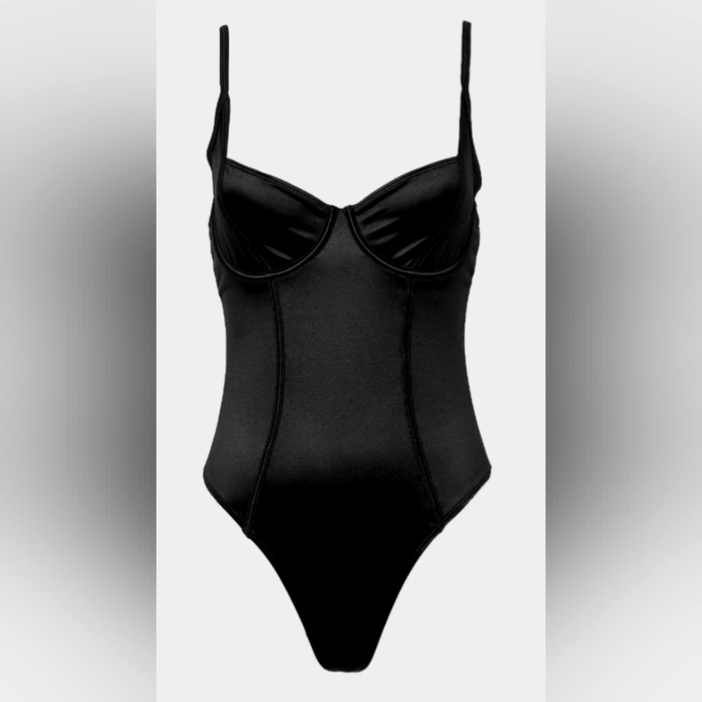 LaSenza Unlined Satin Bodysuit (XS)